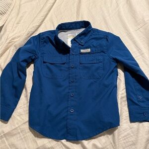 Classic Blue Button-Down Kids Shirt